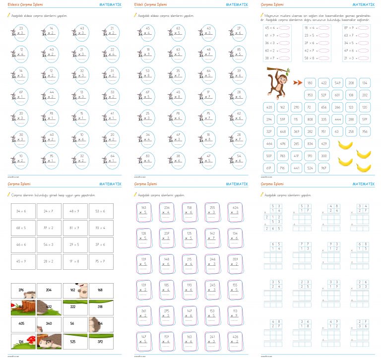 3. Sınıf Çarpma İşlemi – 1
