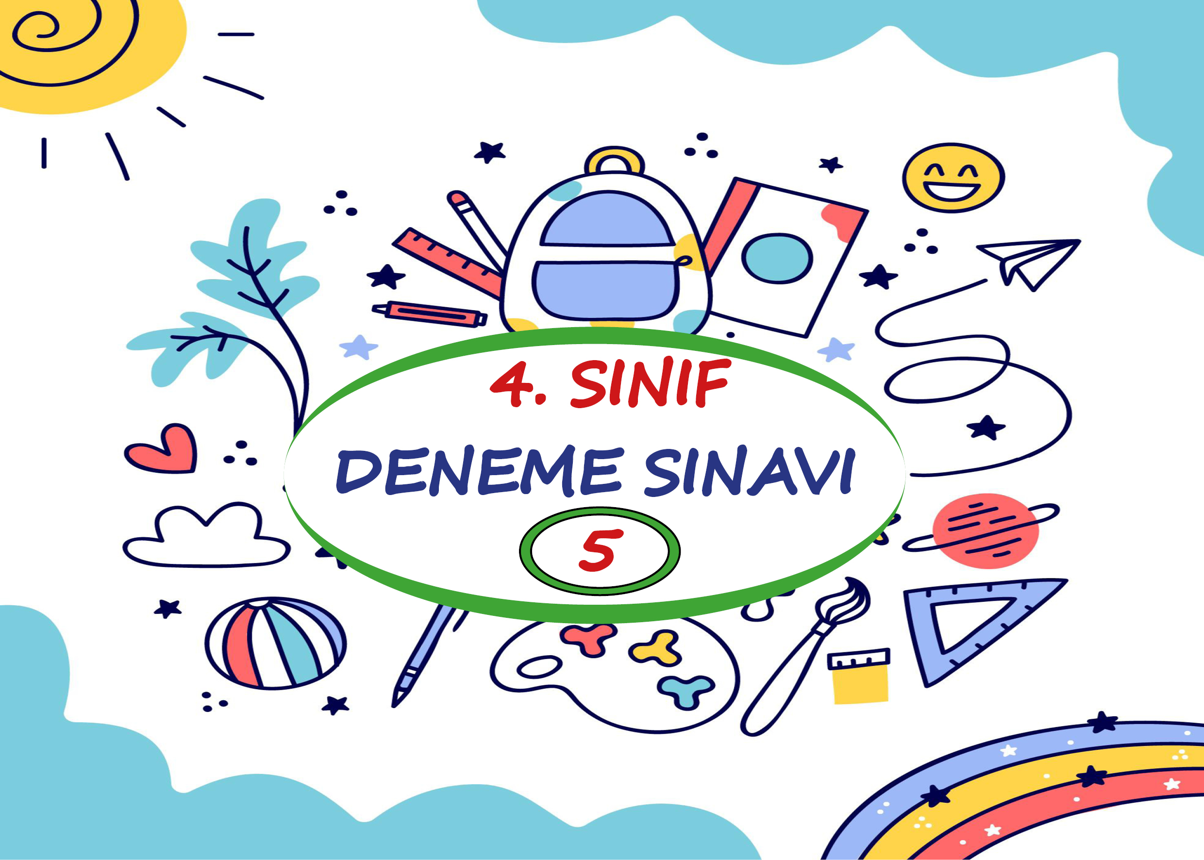 4. Sınıf Deneme Sınavı Pdf (5), Genel Değerlendirme Testleri