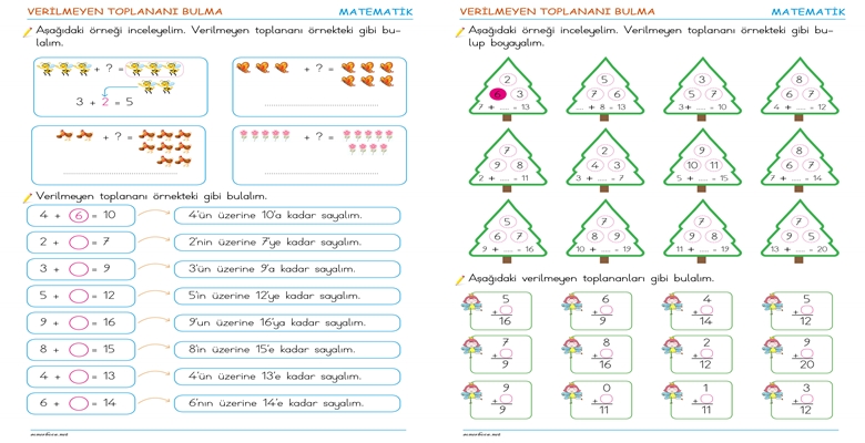 1. Sınıf Verilmeyen Toplananı Bulma – 1 1. Sınıf Verilmeyen Toplananı Bulma – 1