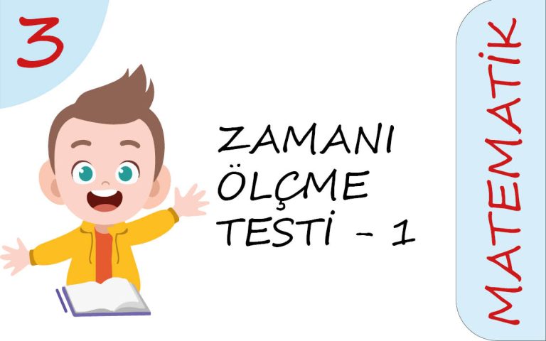 3. Sınıf Zamanı Ölçme Testi – 1 (Kolay Seviye)