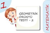 1. Sınıf Geometrik Örüntüler Testi – 2 (Orta Seviye)