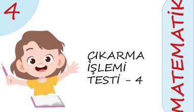 4. Sınıf Çıkarma İşlemi Testi – 4 (Orta Seviye)
