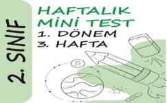 2. Sınıf Haftalık Mini Test (1. Dönem 3. Hafta)