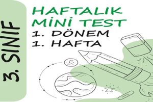 3. Sınıf Haftalık Mini Test (1. Dönem 1. Hafta)