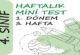 4. Sınıf Haftalık Mini Test (1. Dönem 3. Hafta) 4. Sınıf Haftalık Mini Test (1. Dönem 3. Hafta)