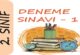 2. Sınıf Deneme Sınavı – 1
