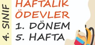 4. Sınıf Haftalık Ödev 1. Dönem 5. Hafta