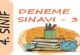 4. Sınıf Deneme Sınavı – 3