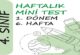4. Sınıf Haftalık Mini Test (1. Dönem 6. Hafta)