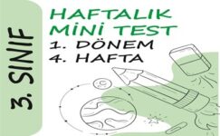 3. Sınıf Haftalık Mini Test (1. Dönem 4. Hafta)