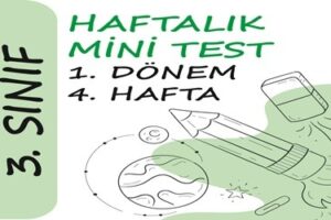 3. Sınıf Haftalık Mini Test (1. Dönem 4. Hafta)