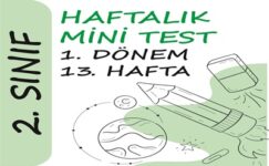 2. Sınıf Haftalık Mini Test (1. Dönem 13. Hafta) 2. Sınıf Haftalık Mini Test (1. Dönem 13. Hafta)