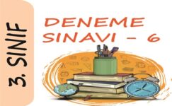 3. Sınıf Deneme Sınavı – 6 3. Sınıf Deneme Sınavı – 6