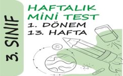 3. Sınıf Haftalık Mini Test (1. Dönem 13. Hafta) 3. Sınıf Haftalık Mini Test (1. Dönem 13. Hafta)