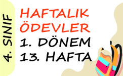 4. Sınıf Haftalık Ödev (1. Dönem 13. Hafta) 4. Sınıf Haftalık Ödev (1. Dönem 13. Hafta)
