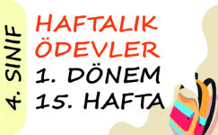 4. Sınıf Haftalık Ödev (1. Dönem 15. Hafta) 4. Sınıf Haftalık Ödev (1. Dönem 15. Hafta)