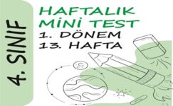 4. Sınıf Haftalık Mini Test (1. Dönem 13. Hafta) 4. Sınıf Haftalık Mini Test (1. Dönem 13. Hafta)