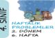 4. Sınıf Haftalık Problemler (2. Dönem 6. Hafta)