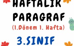 3. Sınıf Haftalık Paragraf (1. Dönem 1. Hafta) – PDF İndir