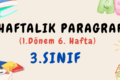 3. Sınıf Haftalık Paragraf (1. Dönem 6. Hafta) – PDF İndir