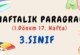 3. Sınıf Haftalık Paragraf (1. Dönem 17. Hafta) – PDF İndir 3. Sınıf Haftalık Paragraf (1. Dönem 17. Hafta) – PDF İndir