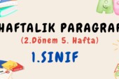 1. Sınıf Haftalık Paragraf (2. Dönem 5. Hafta) – PDF İndir