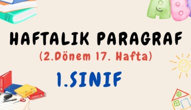 1. Sınıf Haftalık Paragraf (2. Dönem 16. Hafta) – PDF İndir 1. Sınıf Haftalık Paragraf (2. Dönem 16. Hafta) – PDF İndir